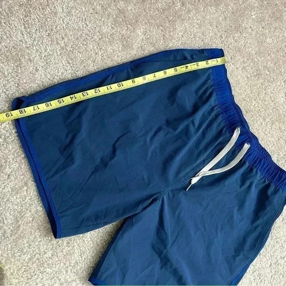 Fair Harbor The Anchor Men’s Size Large 8” Swim Shorts Trunks Dark Denim Anchor - Picture 9 of 15